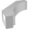 Ekena Millwork 5 1/2-in. W x 18-in. D x 22-in. H Imperial Architectural Grade PVC Knee Brace BRCP055X18X22IMP - alternate 6